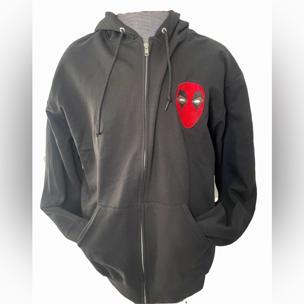 Deadpool Embroidered zip up hoodie